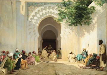 アラブ Painting - 観客 デュ・パシャ・ア・タンジェ ジョルジュ・ブレテニエ・アラベール